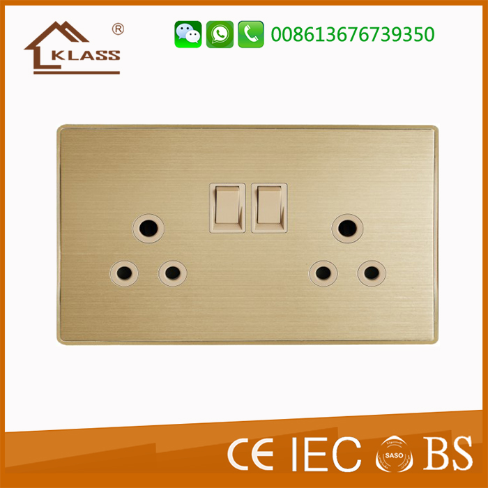 Double 15A switched socket KB3-051